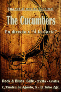 Cartel 12 mayo The Cucumberts Rock & Blues