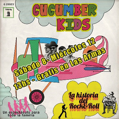 Sábado 8 y Miércoles 12 – La loca historia del Rock & Roll con los Kids en Las Armas! A las 13hs y Gratis!